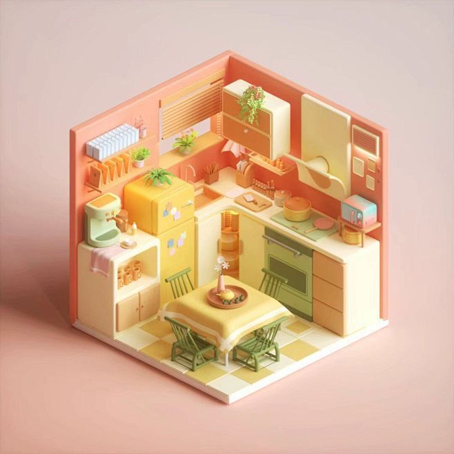 近期C4D零基础课程小房间案例优秀作业-...