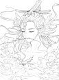 古风人物线稿 (10)