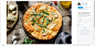 Quatro formaggi pizza with pear. Pear and blue cheese pizza / 500px