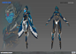 Ashe Lunar 2021, Dkang . : Ashe Lunar 2021 character and weapon concept art