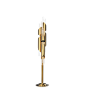 Draycott Floor | Luxxu | Modern Design and Living : Draycott takes a different posture to alter into an elegant standing gold plated brass item with subtle lines, complemented by delicate crystals tubes like the original inspiration. Sober and exquisite, 