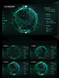 流量监控数据可视化大屏-FUI-HUD_聂永真_68Design