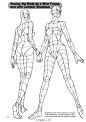 #绘画参考学习# 女体漫画绘制技法--人体结构，想要画好人物，练好基础是关键。