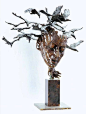 The girl with the shadows by Philip Wakeham sculptor