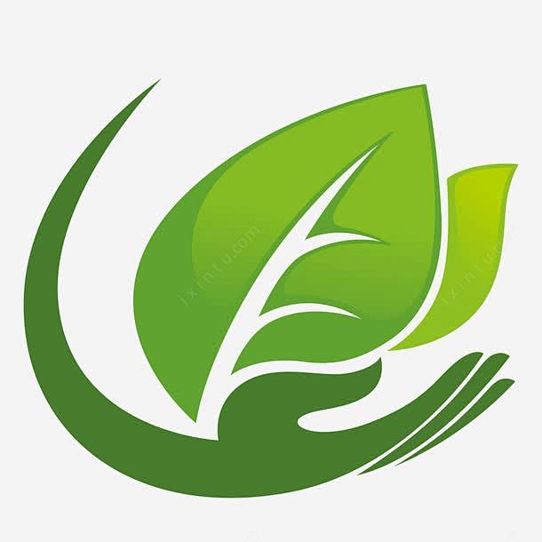环保logo素材png免抠素材_新图网 https://ixintu.com 创意 抽象 绿色 叶子 手 标签标识 logo设计 logo ...