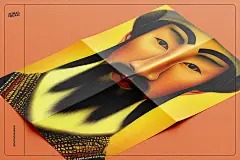 Portraits - Vol.01 150款手绘原始部落土著民族人物肖像人像头像插图插画图片素材 - UIGUI