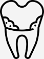 蛀牙图标 https://88ICON.com 龋齿 蛀牙 图标icon 牙齿 补牙