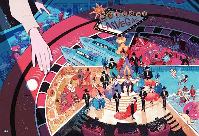 Las Vegas by Qu Draw...