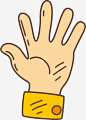 伸开的手掌卡通示意_新图网 https://ixintu.com 示意 矢量手势 手势 卡通风格 伸开 手掌 卡通手势示意