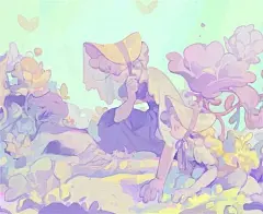 原创设计超话 来自韩国插画师 wedjigamja ​​​​充满意境的插画设计 ​​​​