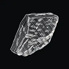 石雕石雕手绘风格。大博尔德。建筑设计中碎裂破损的碎石。金块或药丸。向量。插画图片