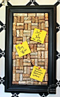 Don&#;39t throw out those wine corks. Save them to make this funky cork memo board.