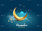 Ramadan greetings background, Elegant greetings ca