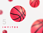 5 Dribbble Invites invites giveaways 5 invites ball dribble 3d balls community illustration