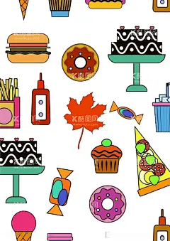 薯条汉堡蛋糕  - 源文件下载【酷图网】薯条汉堡蛋糕,糖果披萨食物,高清矢量,插画设计,绘画插图,卡通漫画,卡通logo,墙绘涂鸦,街头流行,恶搞趣味,服装印花,儿童卡通,手绘涂鸦,绘画美术,简洁手绘,手绘画,线描画,涂鸦,涂鸦系列,素描,工笔画,时尚插画,黑白手绘,卡通手绘,手绘图案,设计,动漫动画,动漫人物,CDR