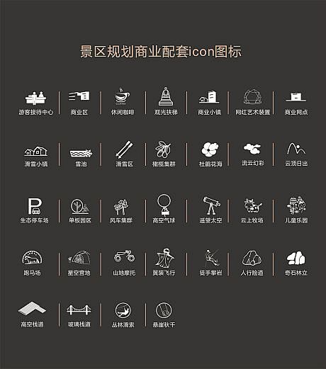 景区规划配套图标-源文件