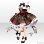 Q版lolita小裙裙参考~

怎么在人体上画衣服：O网页链接

#绘画参考# #绘画素材# #q版# ​​​​