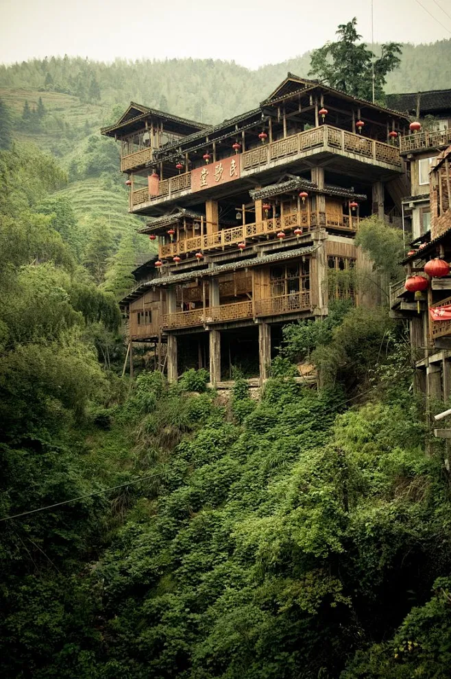 图片_Z-中国风建筑场景-民居客栈图片素材-花瓣网
