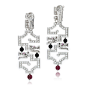 View full screen - View 1 of Lot 61. Pair of ruby, diamond and onyx earrings, 'Le Baiser du Dragon'.