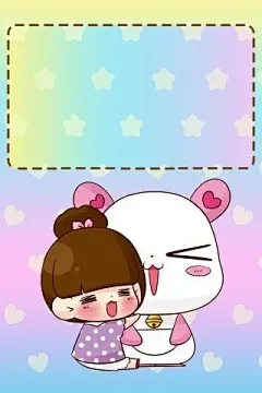 小Q爱的抱抱熊壁纸