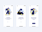 引导页 品牌 应用 商标 图标 ux ui 设计 插图 动画 平面