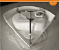整体淋浴房简易弧扇型浴室屏风卫生间移门式钢化玻璃隔断特价洁具-淘宝网