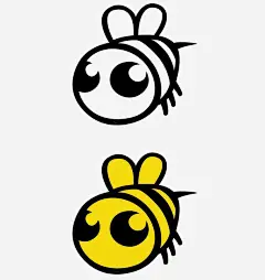 可爱的小蜜蜂png免抠素材_新图网 https://ixintu.com 动物 黄蜂 蜜蜂 矢量素材 卡通动物 可爱