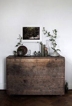 rustic folded table ...