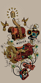 Indie Rocks : Ilustración para la revista Indie Rocks en su octavo aniversario en homenaje a las bandas emergentes colombianas. 8 Años · 8 Artistas · 8 Ilustradores Latinoamérica sin fronteras.