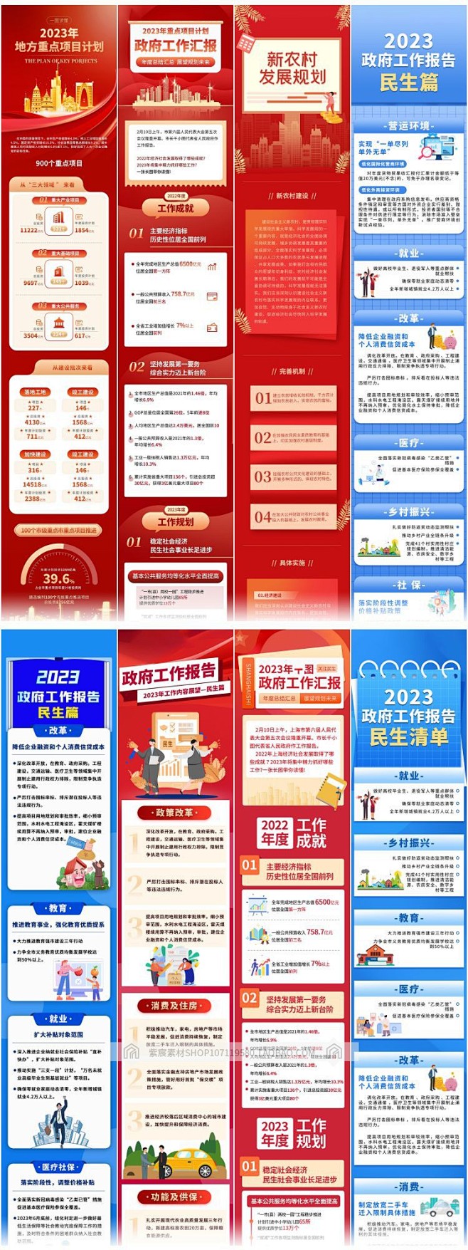 企业工作总结项目数据报告会议活动长图落地...