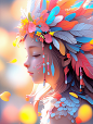 liusuifeng_Sideways_girl_with_colorful_feathers_adorning_her_he_7dd7abb1-902a-4fcd-8a7e-e28a1421c969
