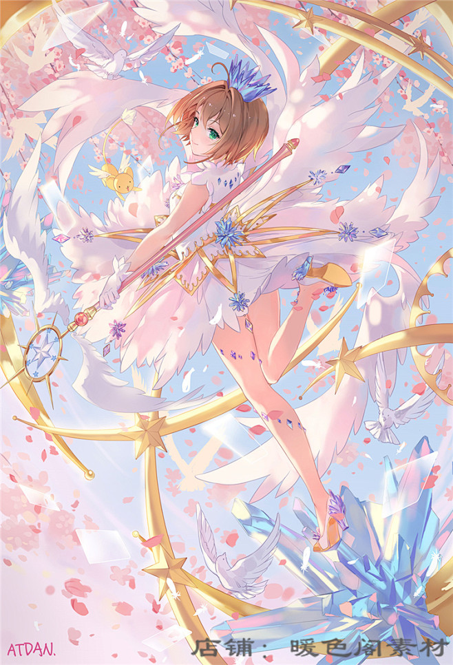 魔卡少女樱小樱木之本樱相关原画插画立绘CG图片素材美术绘画参考-淘宝网