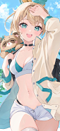动漫美少女  浣熊