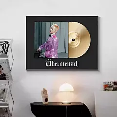 韩国明星装饰画权志龙GD海报卧室房间挂画生日礼物送女生墙上壁画-淘宝网