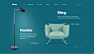 concept Ecommerce furniture product Product Page shop store UI Web Design  Website