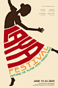 I love how the type is part of her skirt-dance poster