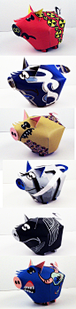 3D纸雕猪-立陶宛维尔纽斯Marius Ilgunas3D纸雕艺术家作品封面大图