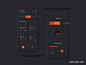 智能家居 -  Neumorphism软UI设计黑暗UI设计作品APP设计app界面首页素材资源模板下载