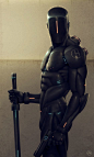 Futuristic, Cyberpunk, Future, Military Robot, Alpha 9 by Anthony Scime, future fashion, future clothes,: 