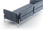 Fabric sofa VINA V02 by Alias