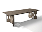 Rectangular marble garden table BREAK by GIORGETTI