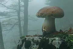 野生丛林蘑菇食材高清图片