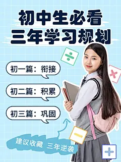 中小学学习规划知识科普小红书配图
