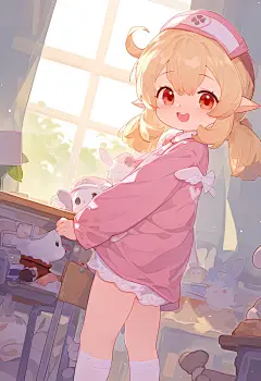 #ロリ 护士服 - 小呆毛ちゃん的插画