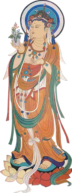 【米图网-52mitu.com】敦煌 人物 飞天 神仙 仙人 菩萨 佛 插画 手绘 复古敦煌