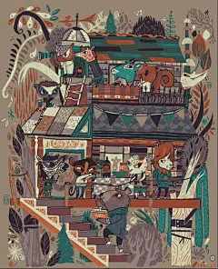 眼花缭乱的插画世界