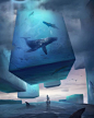 Ultra futuristic aquarium