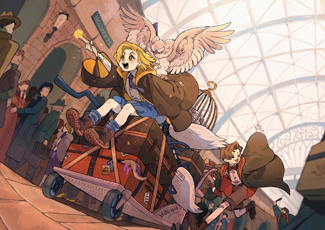 户的自我修养,相比反派更喜欢反差风格插画mmmmmmilklion同采自weibo