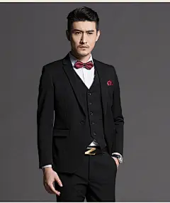结婚西服套装男新郎2017英伦风婚礼西装三件套伴郎礼服韩版衣服潮-tmall.com天猫