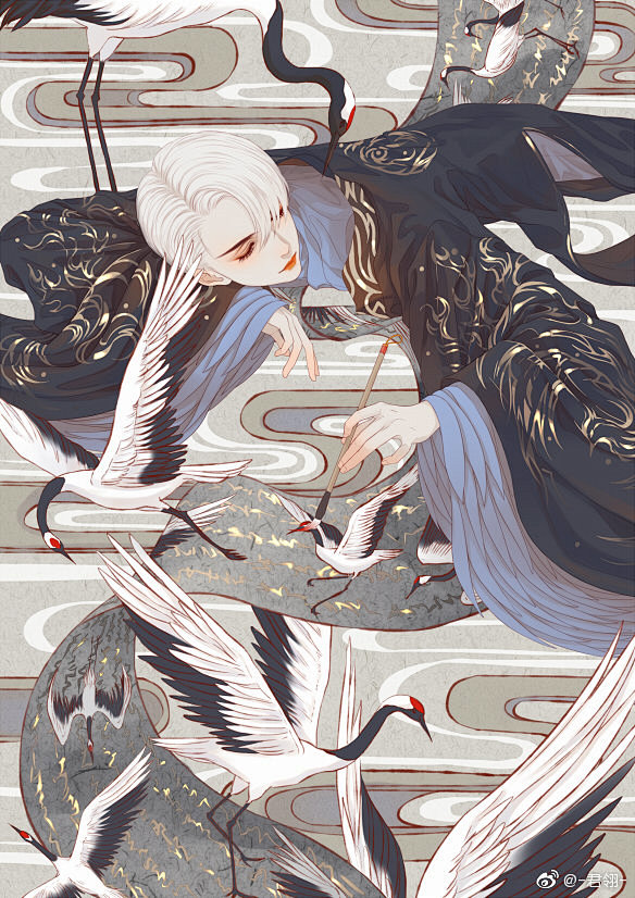 《化羽》，画师：-君翎-，画师微博地址：...